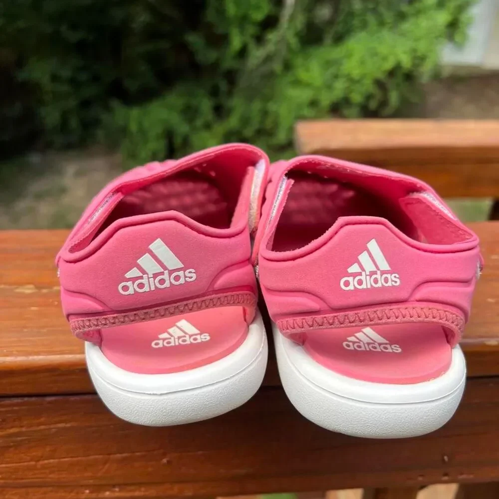 Adidas Youth 2 Closed Toe Pink White Foam Sandals